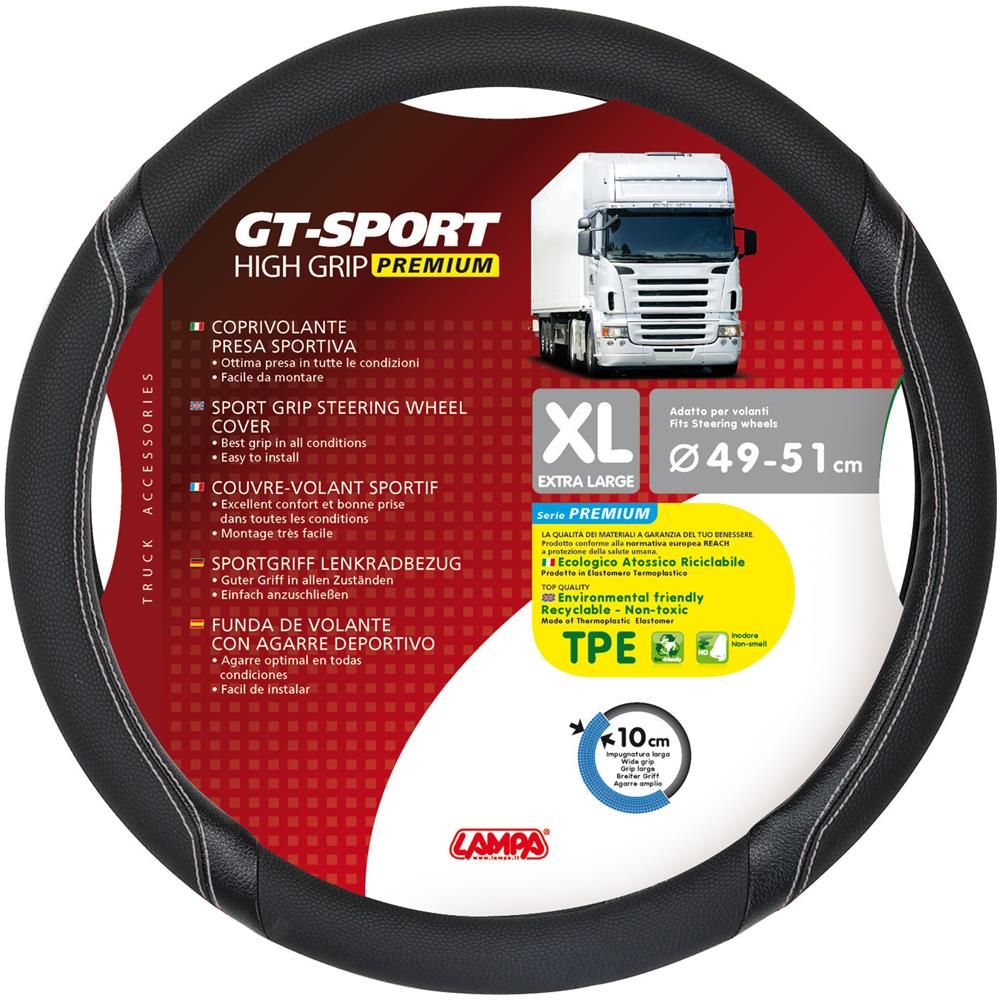 Coprivolante Tpe Gt-sport Xl 49-51cm Nero / Silve - Foto 2
