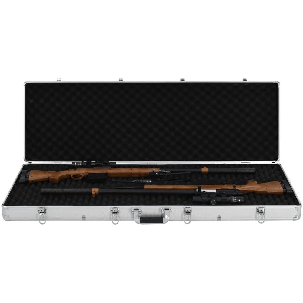 Custodia Per Pistola Argento 118x38x12 Cm In Alluminio - Foto 2