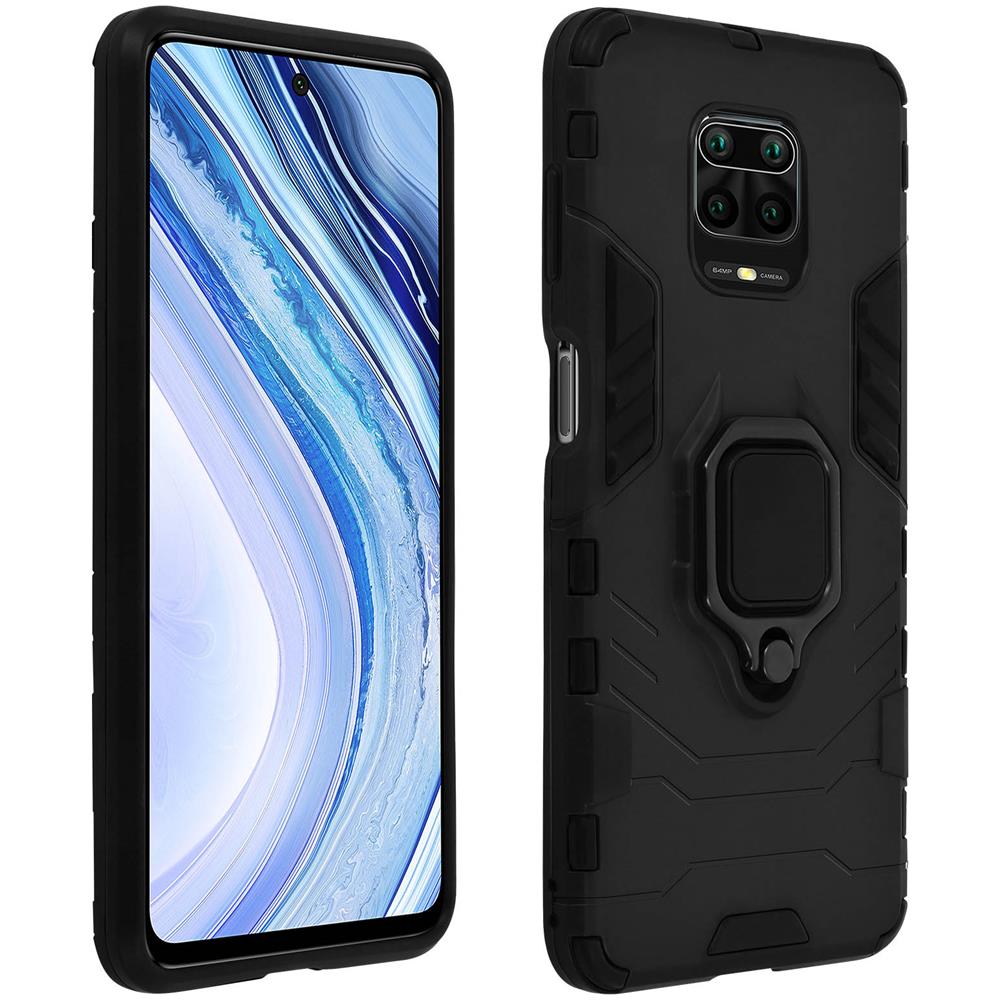 Cover Xiaomi Redmi Note 9s / 9 Pro / 9 Pro Max Bimateria Anello Supporto Nero - Foto 1