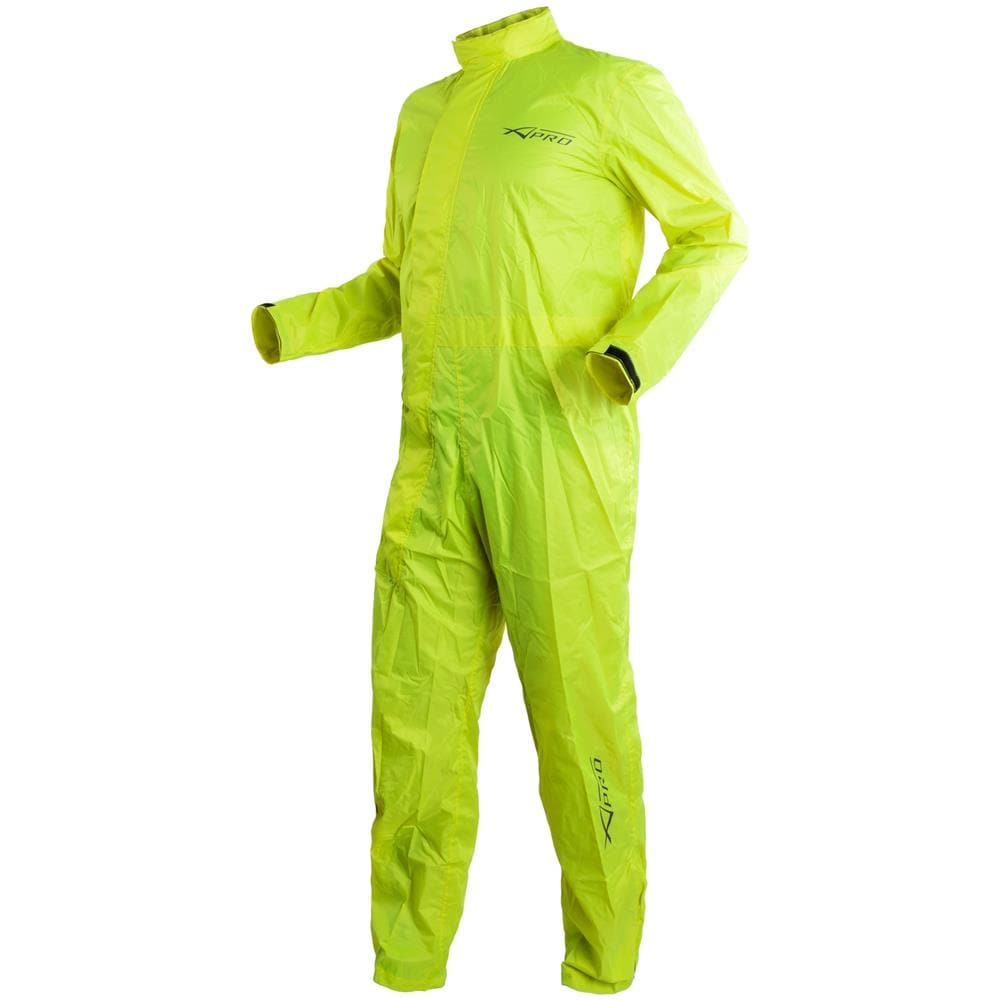 Tuta Intera Impermeabile Moto Anti Pioggia Marsupio Acqua Ripieghevole Fluo Xxl - Foto 2