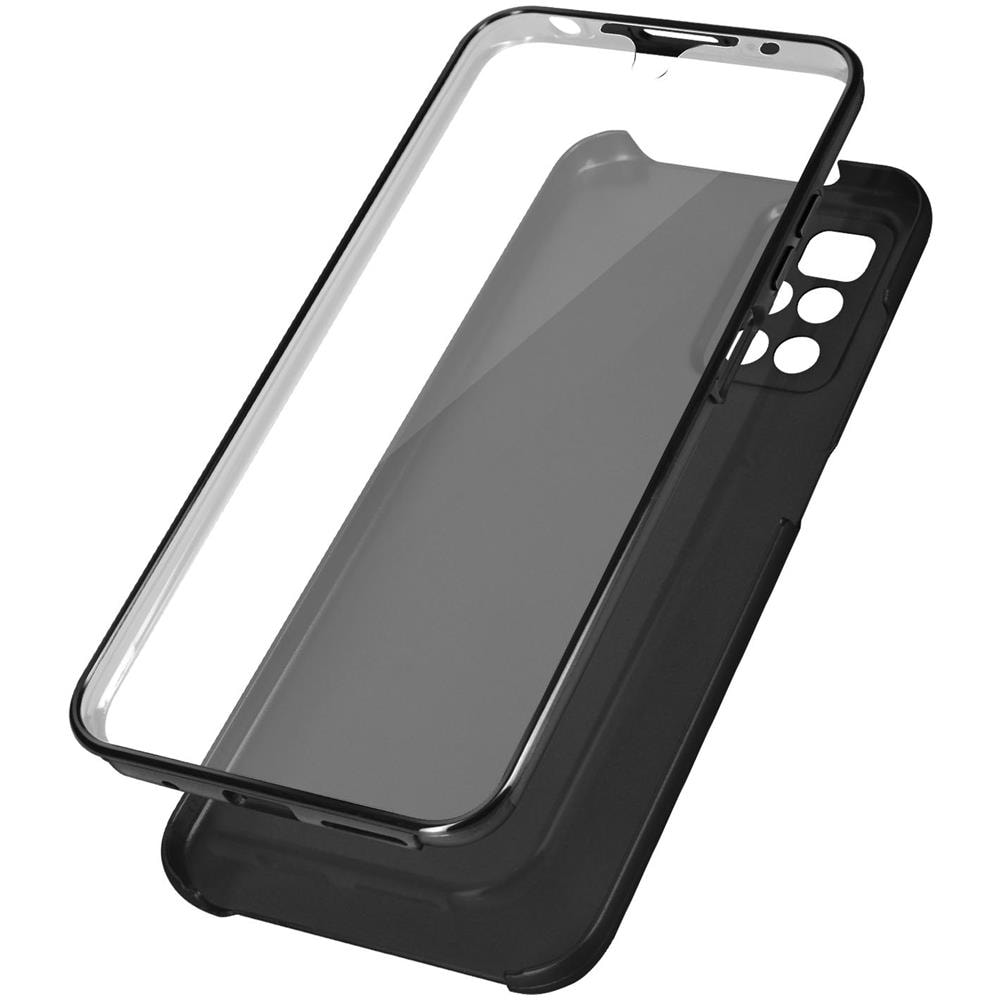 Cover Xiaomi Redmi 10 / 10 2022 Retro Rigido E Fronte Flessibile - Nera - Foto 1