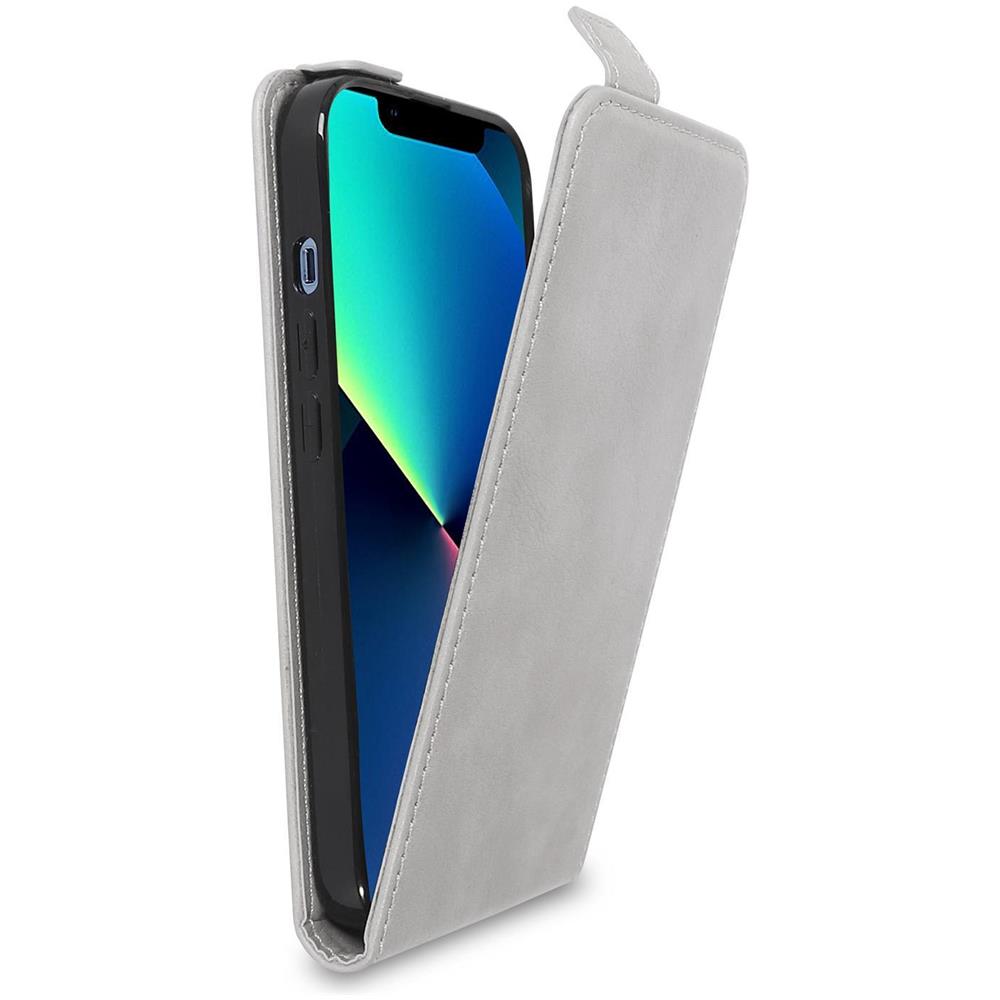 Custodia Compatibile Con Apple Iphone 13 Pro Max In Grigio Roccia - Coperchio Protettivo In Design Flip Realizzato In Finta Pelle Liscia - Foto 1
