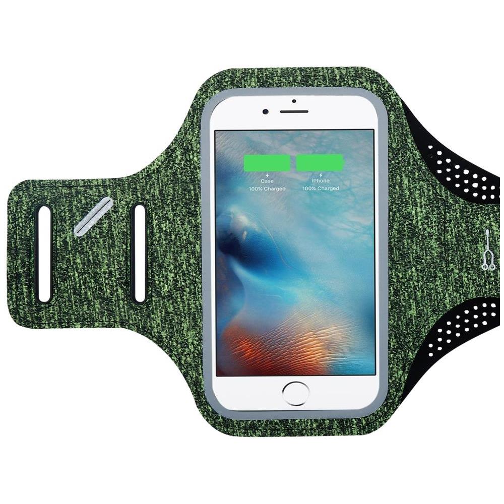 Custodia Da Braccio Sportiva Per Telefoni Cellulari Da 4.7 - 6.0 Pollici In Verde - Polsino Sportivo Per Telefoni Cellulari Custodia Per Telefoni Cellulari Con Chiusura In Velcro - Foto 1