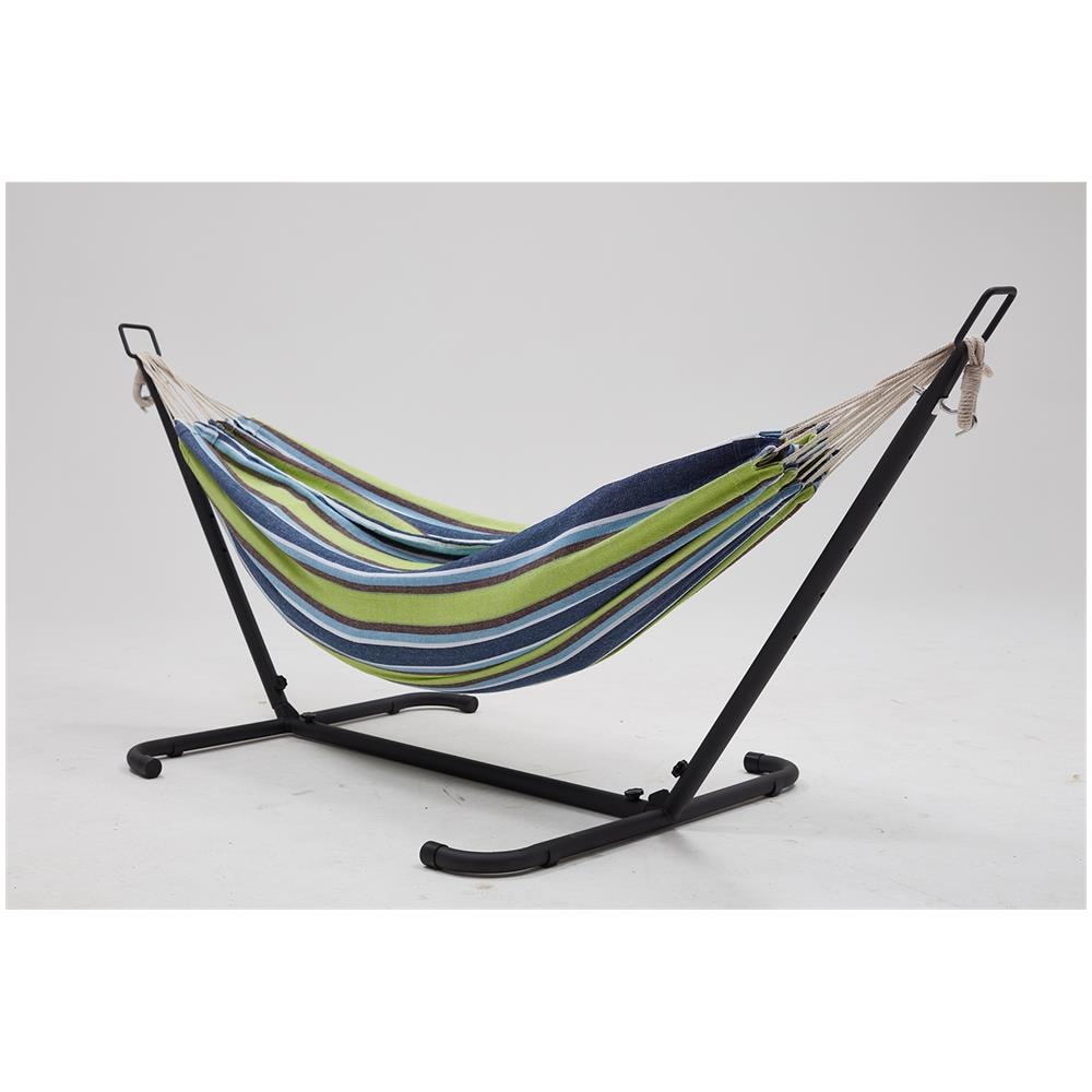 Copacabana Amaca Con Supporto Di 2,6 M Con Tela Blu/ Verde - Foto 1