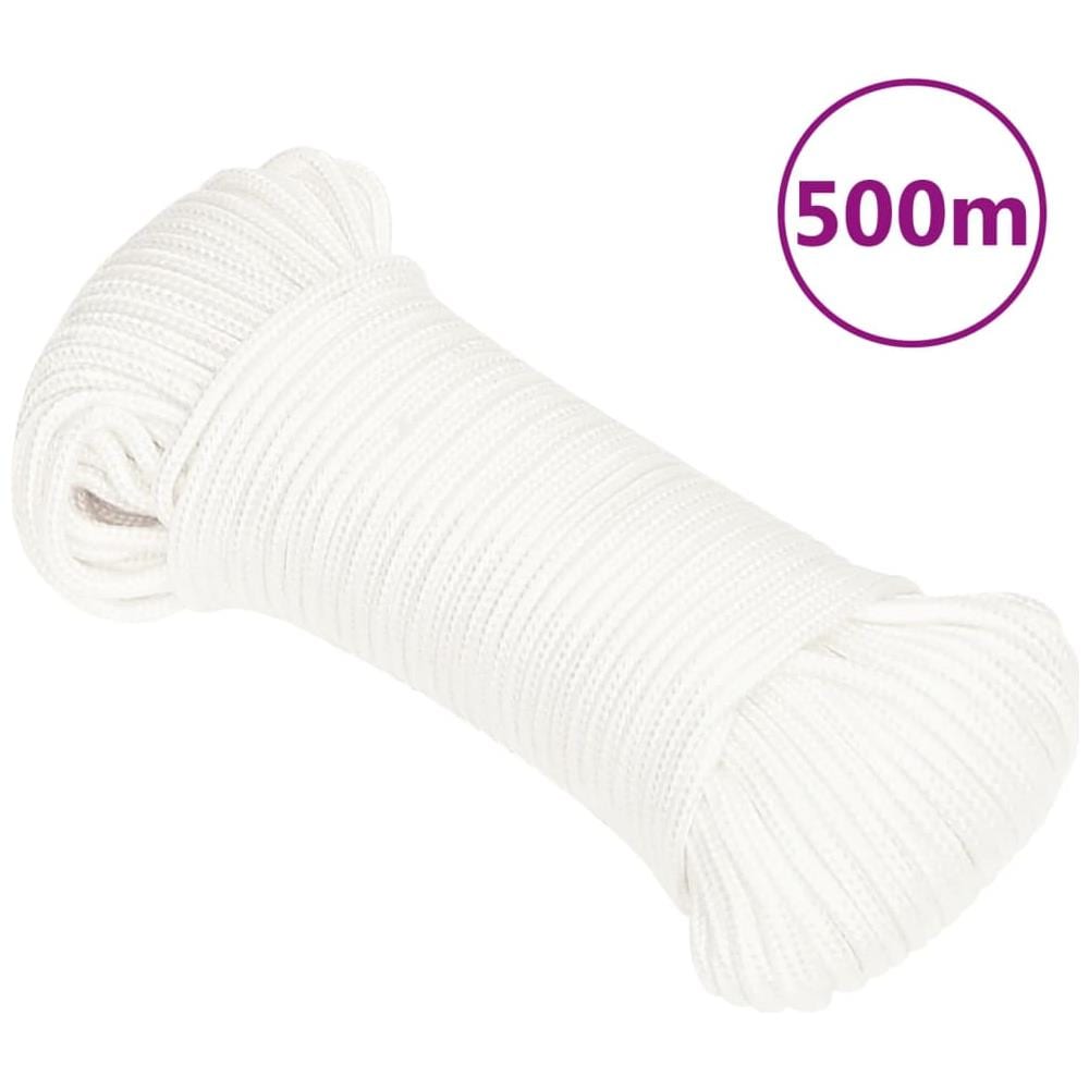 Corda Nautica Completamente Bianca 5 Mm 500 M In Polipropilene - Foto 1