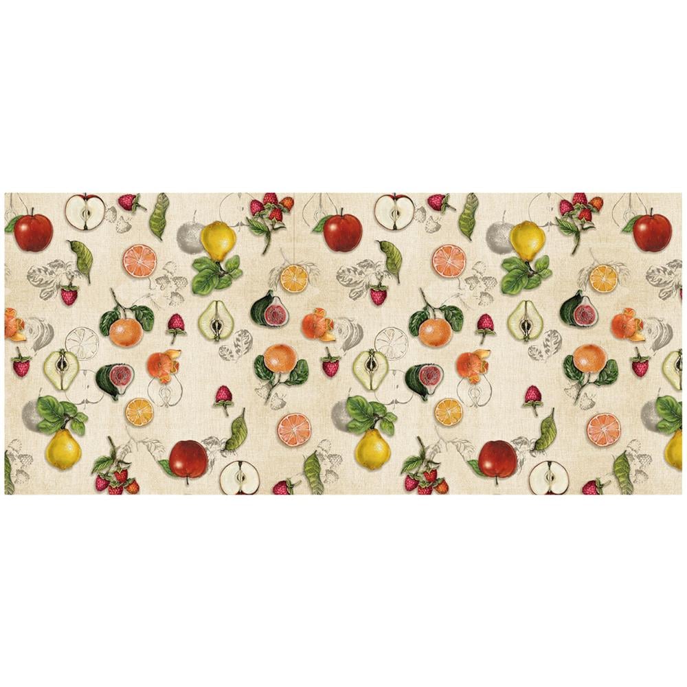 Tappeto Passatoia Cucina Antimacchia Antiscivolo Gommato Disegno Passion Fruit 50x180 Passion Fruit - Foto 1