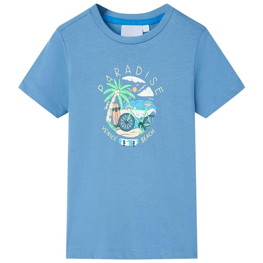 Maglietta da Bambino Blu Medio 92 - Foto 1