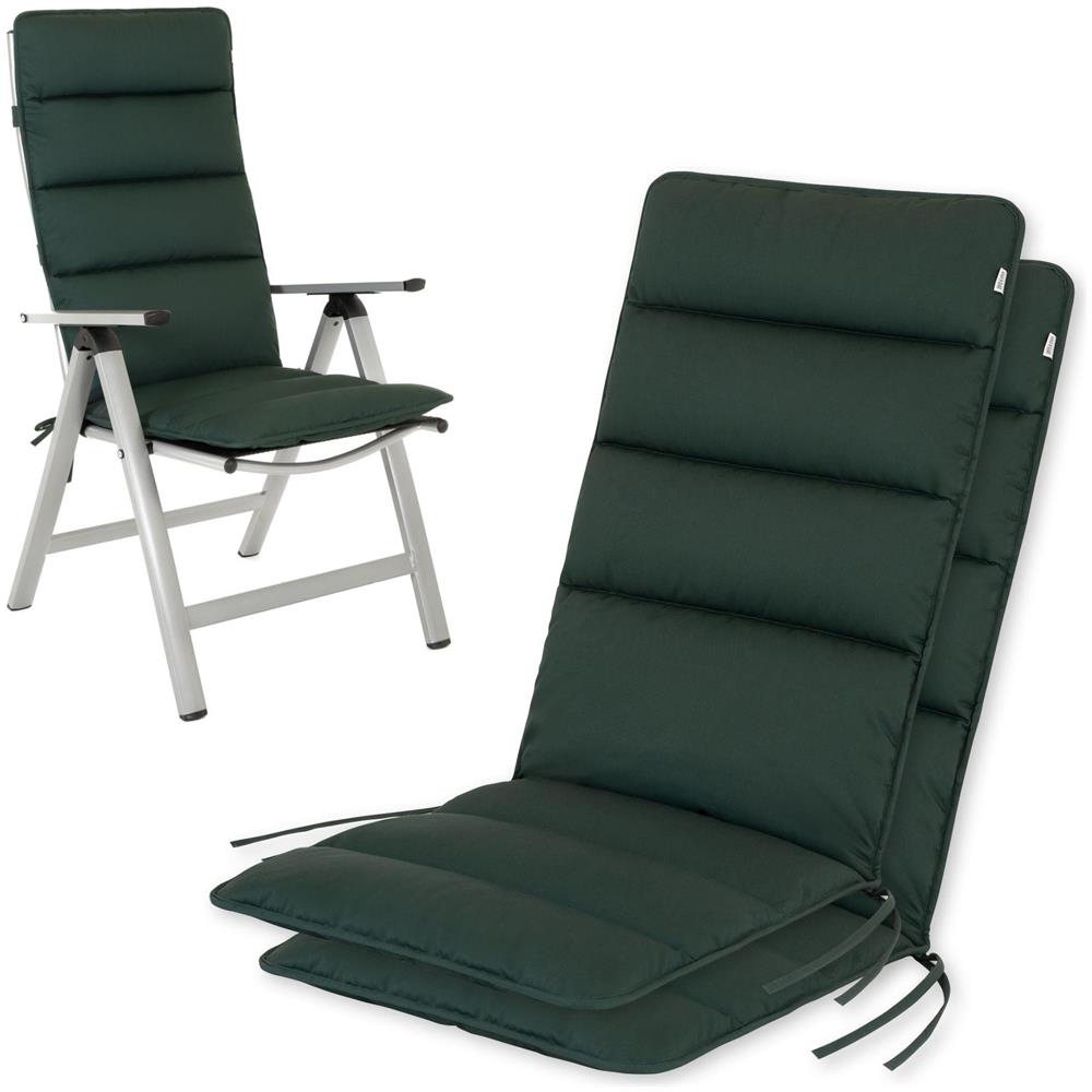 Cuscino per sedia alta FLAIR - 120x48 cm - Verde muschio - Set da 2 - Foto 1