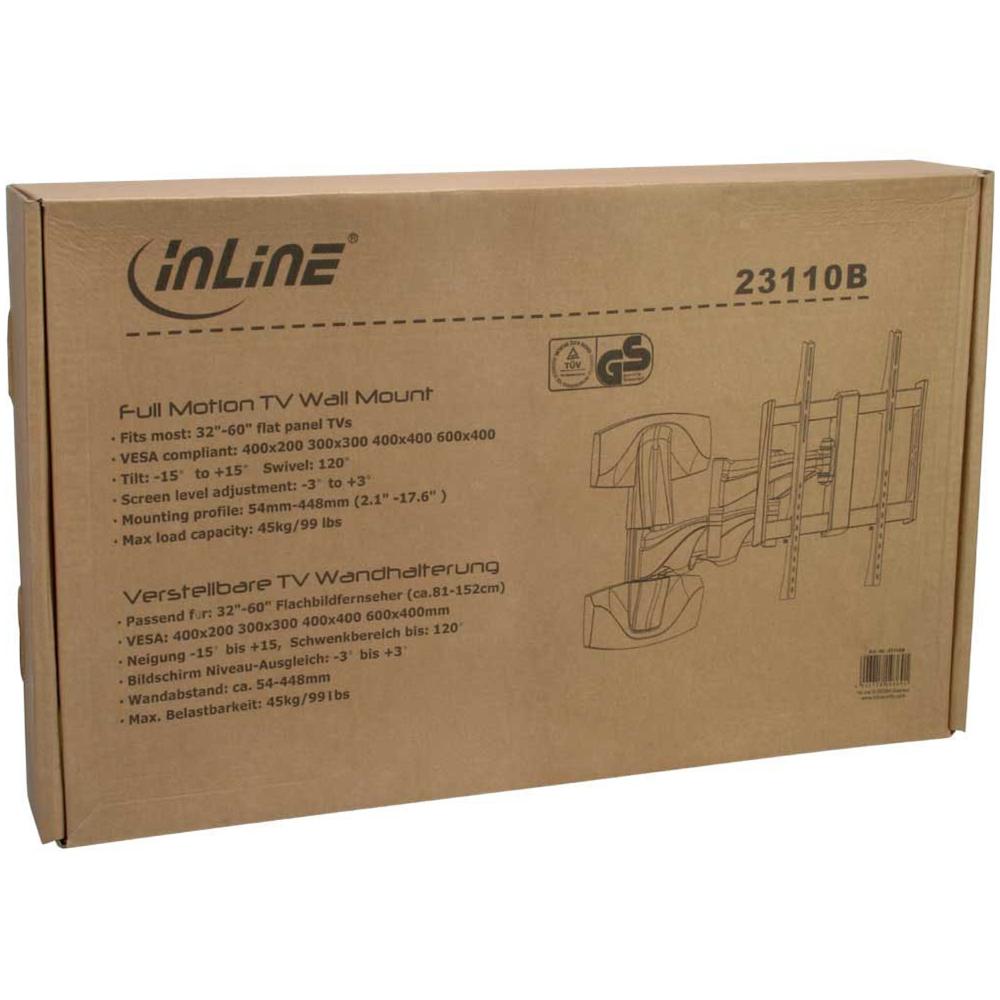 Supporto a Parete Piatto per Monitor TV e LCD Nera 32"- 70" 23110B - Foto 2