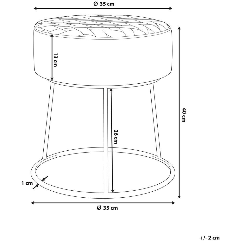 Sgabello Grigio Scuro Delco - Foto 2