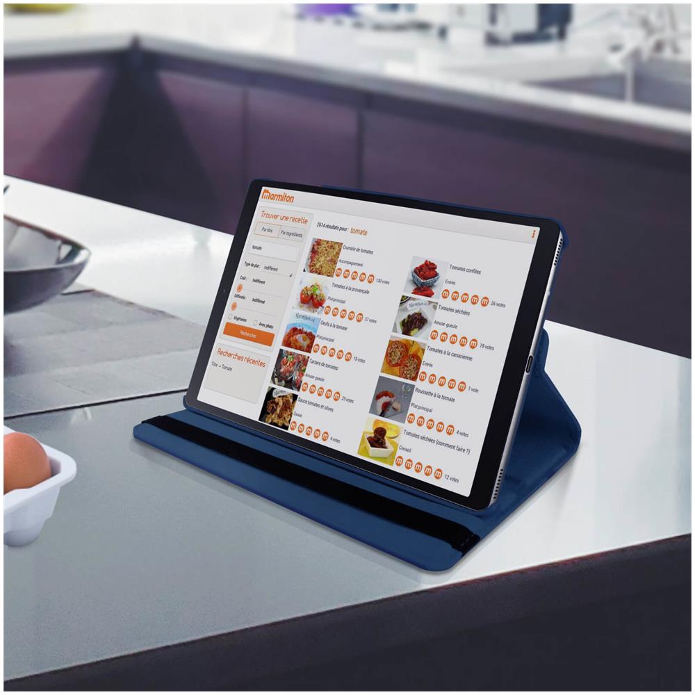 Custodia Samsung Galaxy Tab A 10.1 2019 Supporto Regolabile 360° - Blu - Foto 2