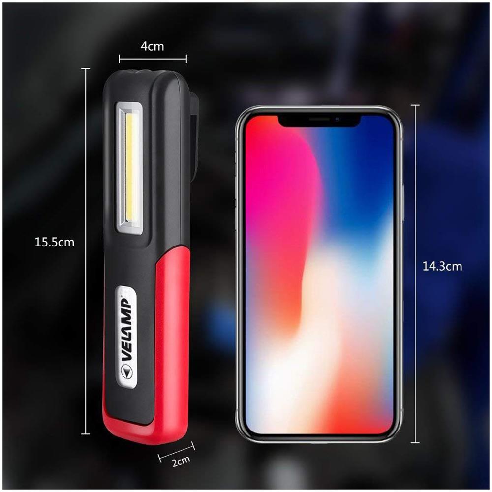 Torcia Led Da Lavoro Con Gancio High Power 2x3w Multifunzione Davy - Foto 3