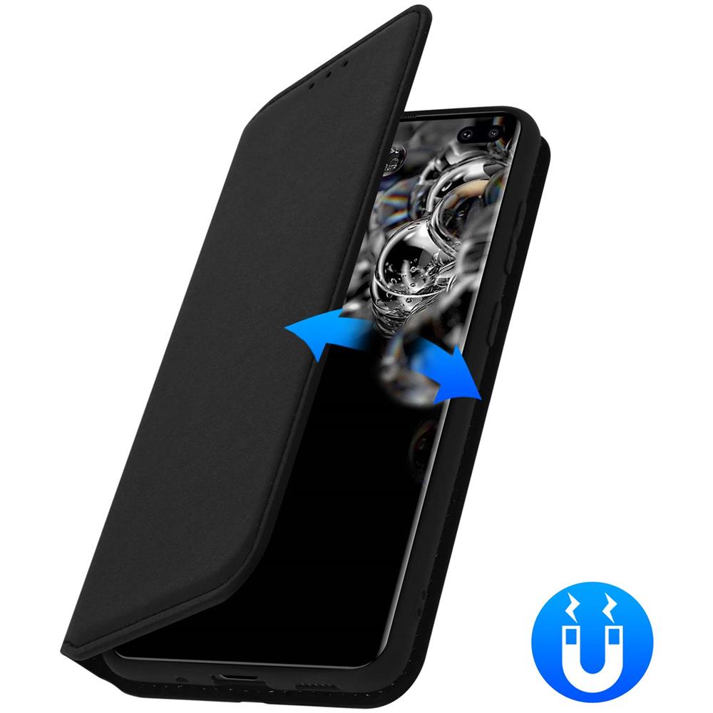 Custodia Samsung Galaxy S20 Ultra Portacarte Funzione Supporto Similpelle Nero - Foto 5