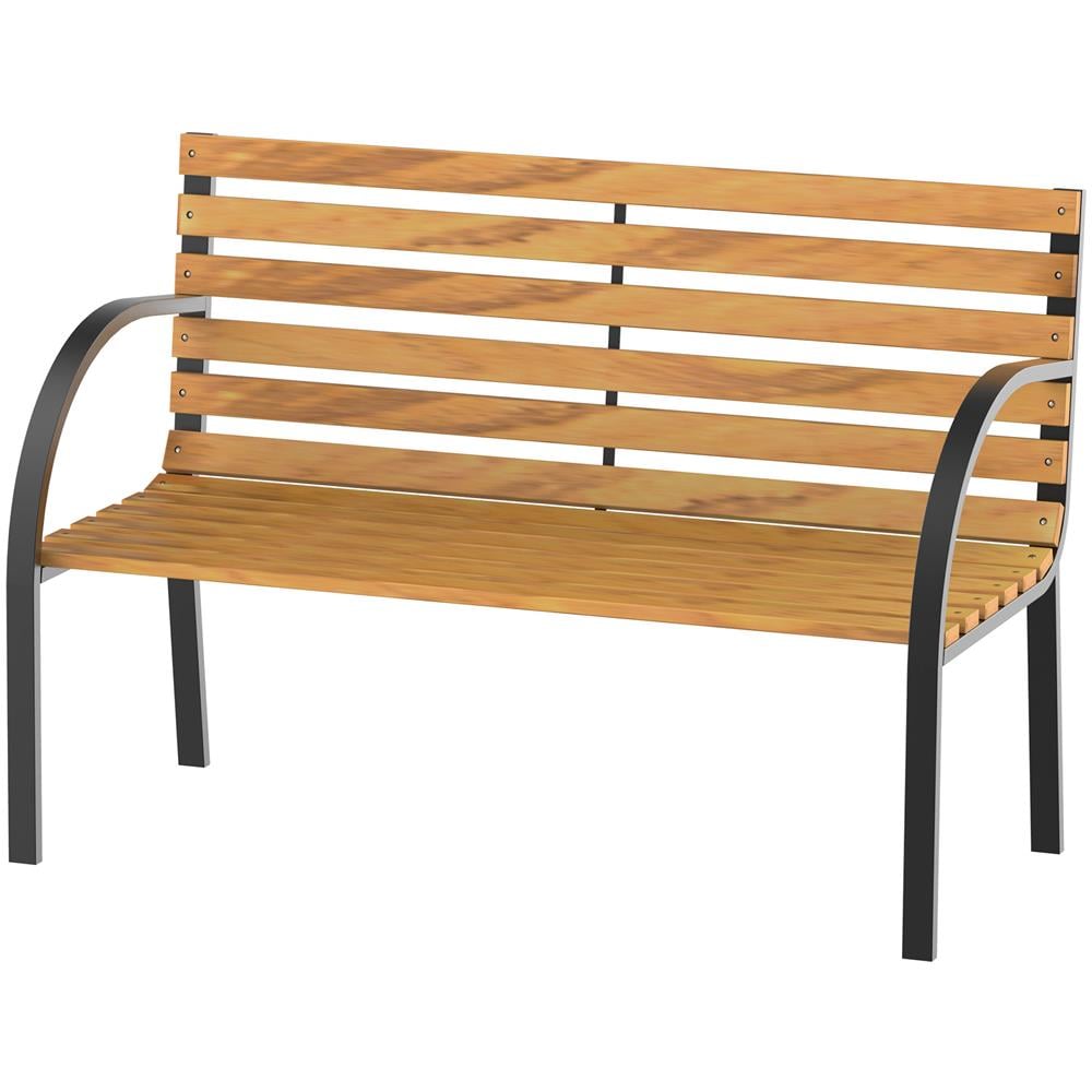 Panca In Legno 2 Posti Panchina Da Esterno Giardino Balcone - Foto 1