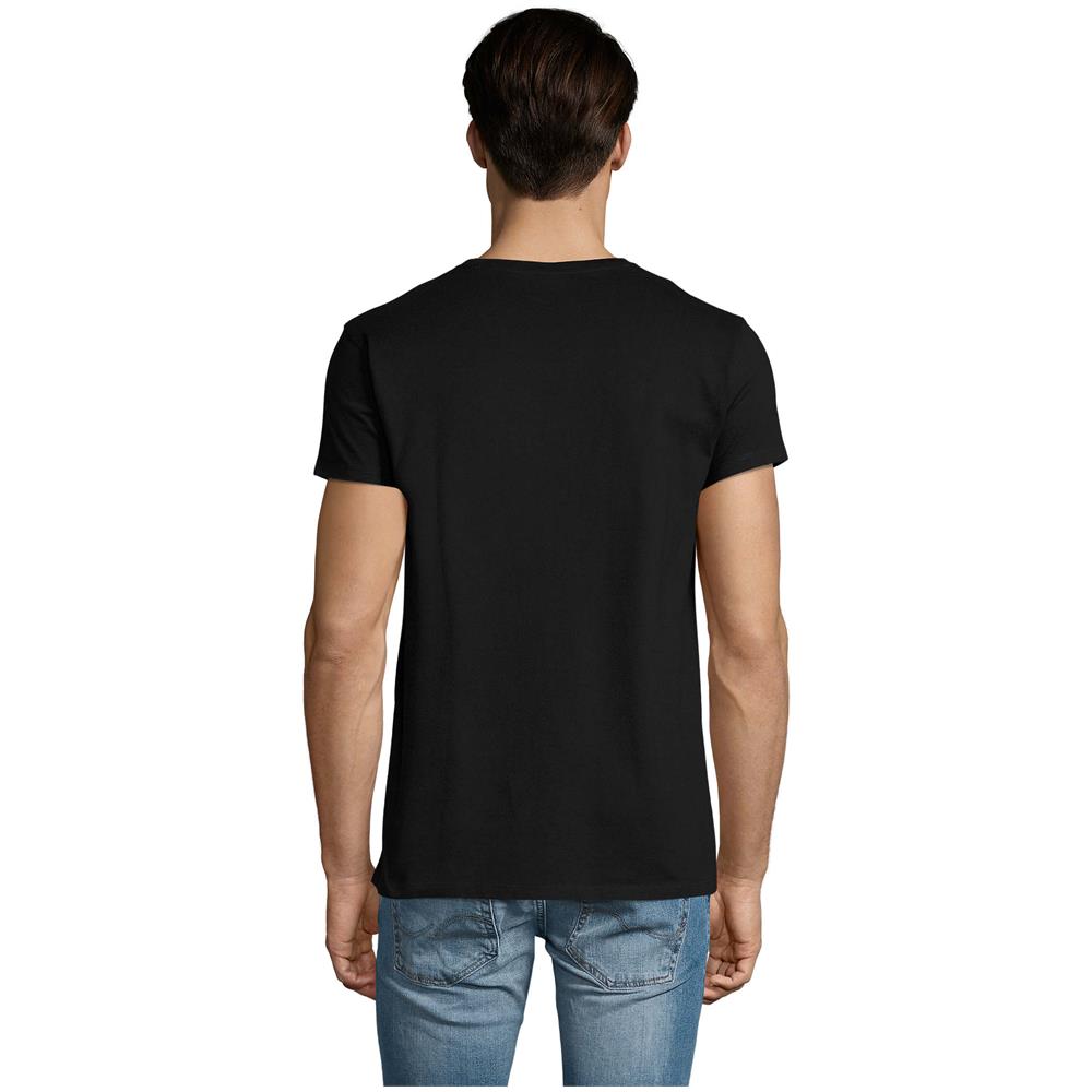 T-shirt Uomo Scollo A V Imperiale Nero Profondo Taglia S - Foto 2