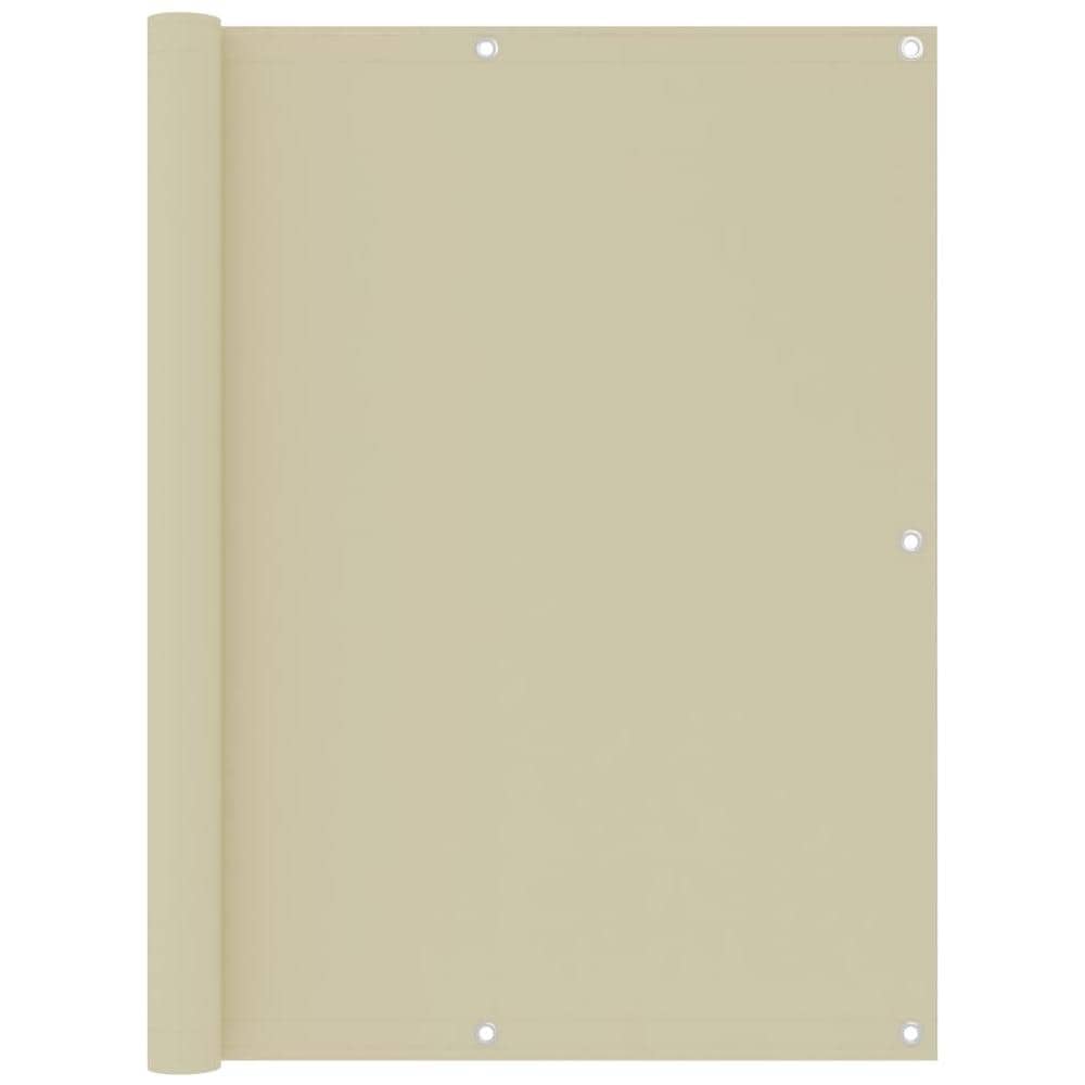 Paravento Da Balcone Crema 120x400 Cm In Tessuto Oxford - Foto 1