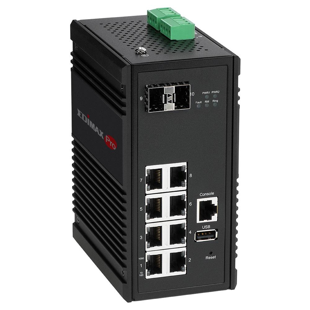 IGS-5208 switch di rete Gestito Gigabit Ethernet (10/100/1000) Nero - Foto 2