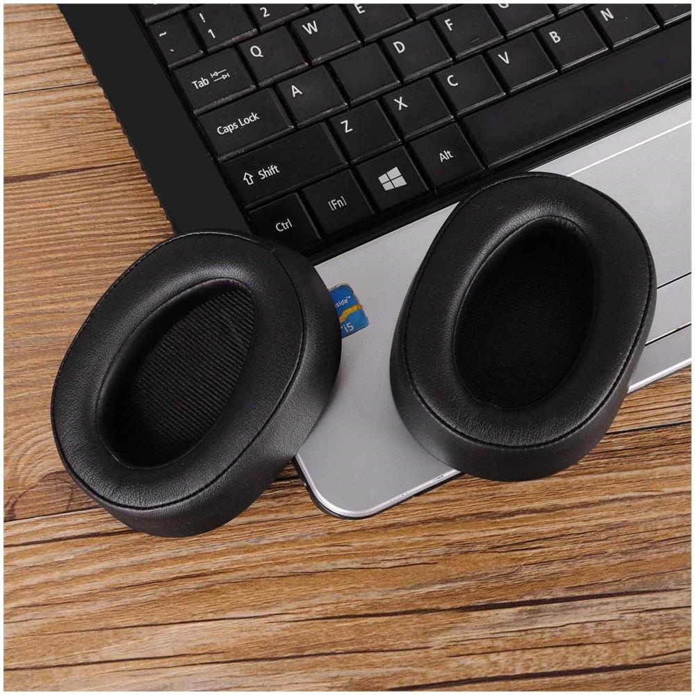 Cuscinetti Auricolari Per Sony Mdr-100abn / Wh-h900n 1 Paio Black - Foto 2