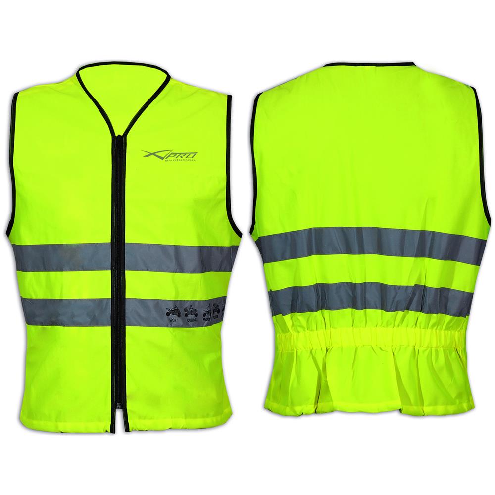 Gilet Alta Visibilita' Cartarinfrangnete Giallo Omologato Moto Auto Fluo Xs - Foto 1