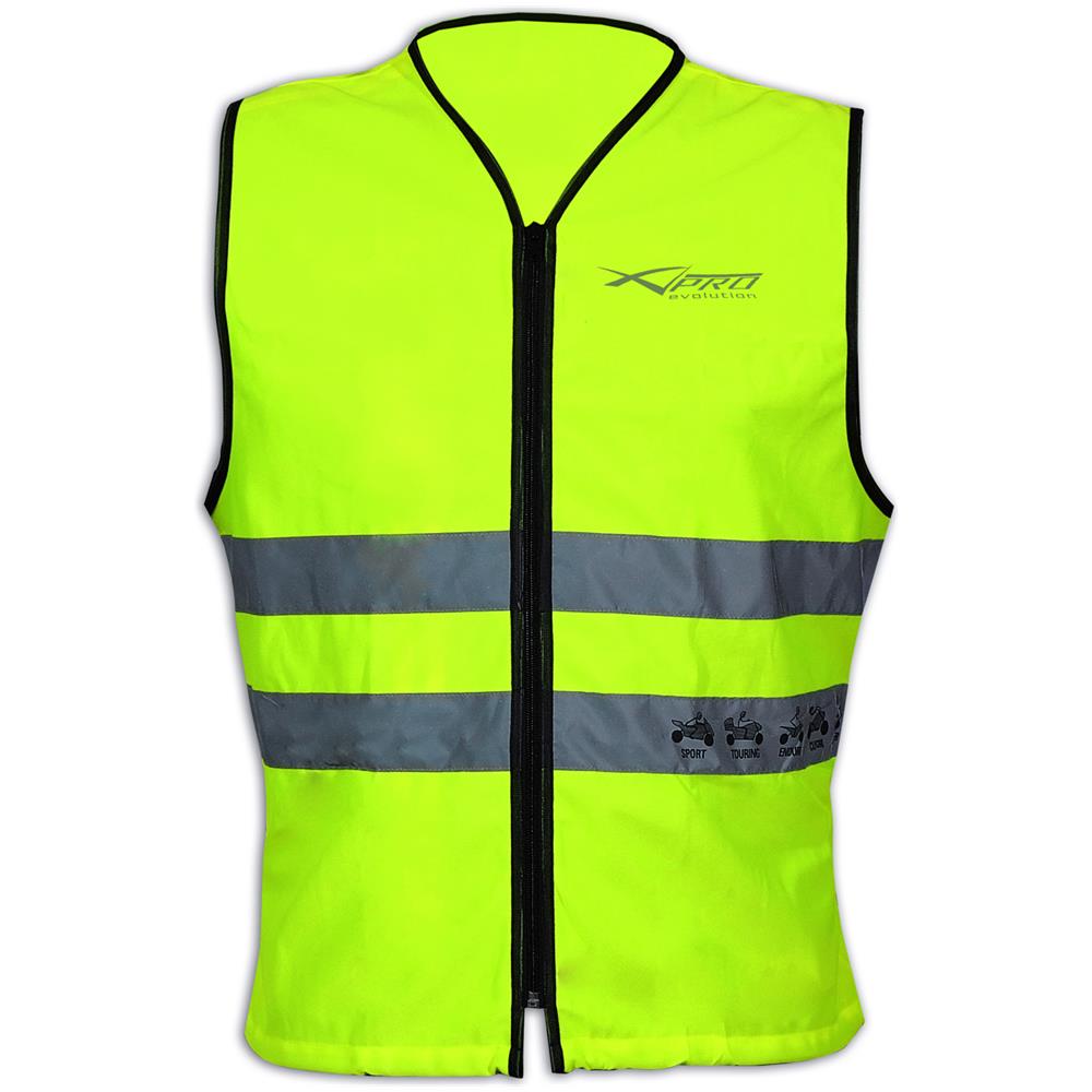 Gilet Alta Visibilita' Cartarinfrangnete Giallo Omologato Moto Auto Fluo Xs - Foto 3