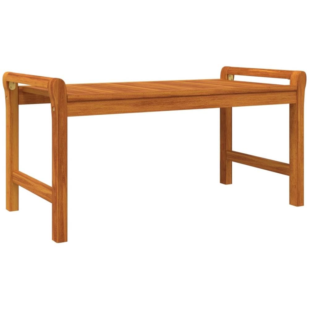 Tavolino Da Salotto 100x50x50 Cm In Legno Massello Di Acacia - Foto 2