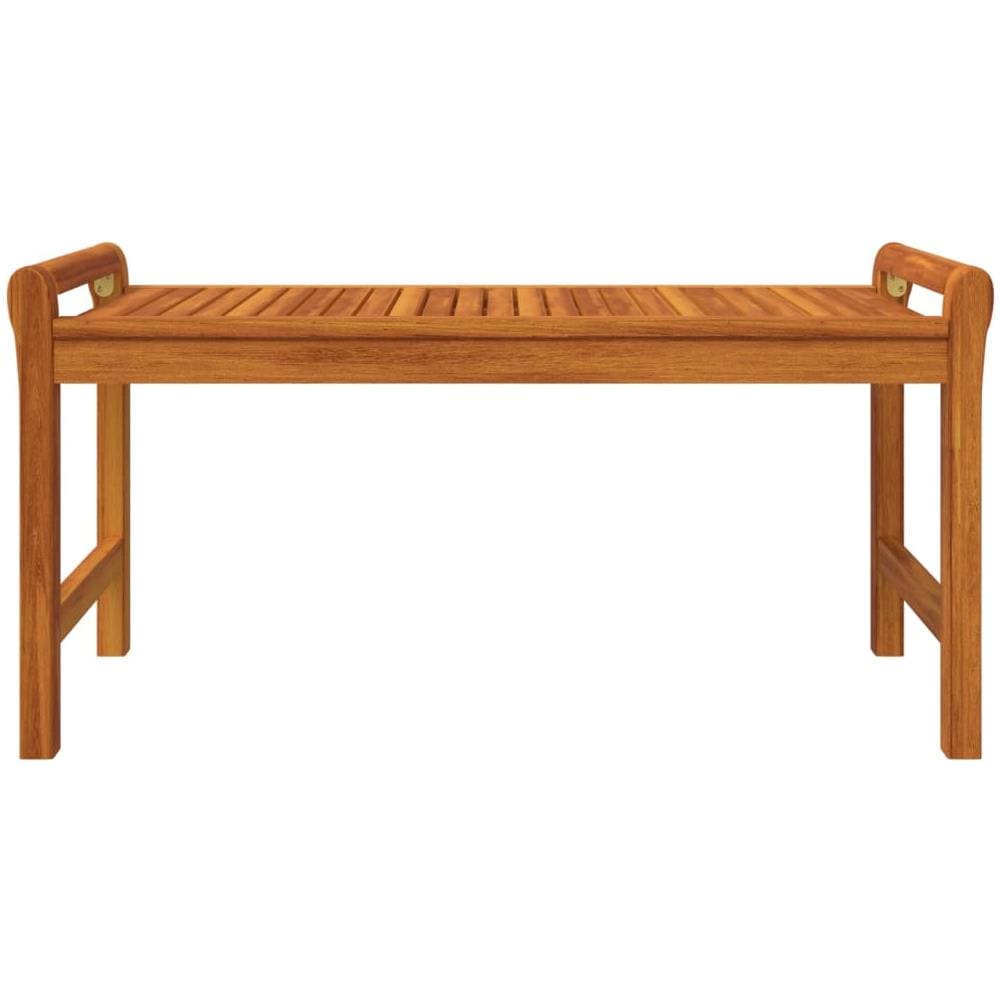 Tavolino Da Salotto 100x50x50 Cm In Legno Massello Di Acacia - Foto 3
