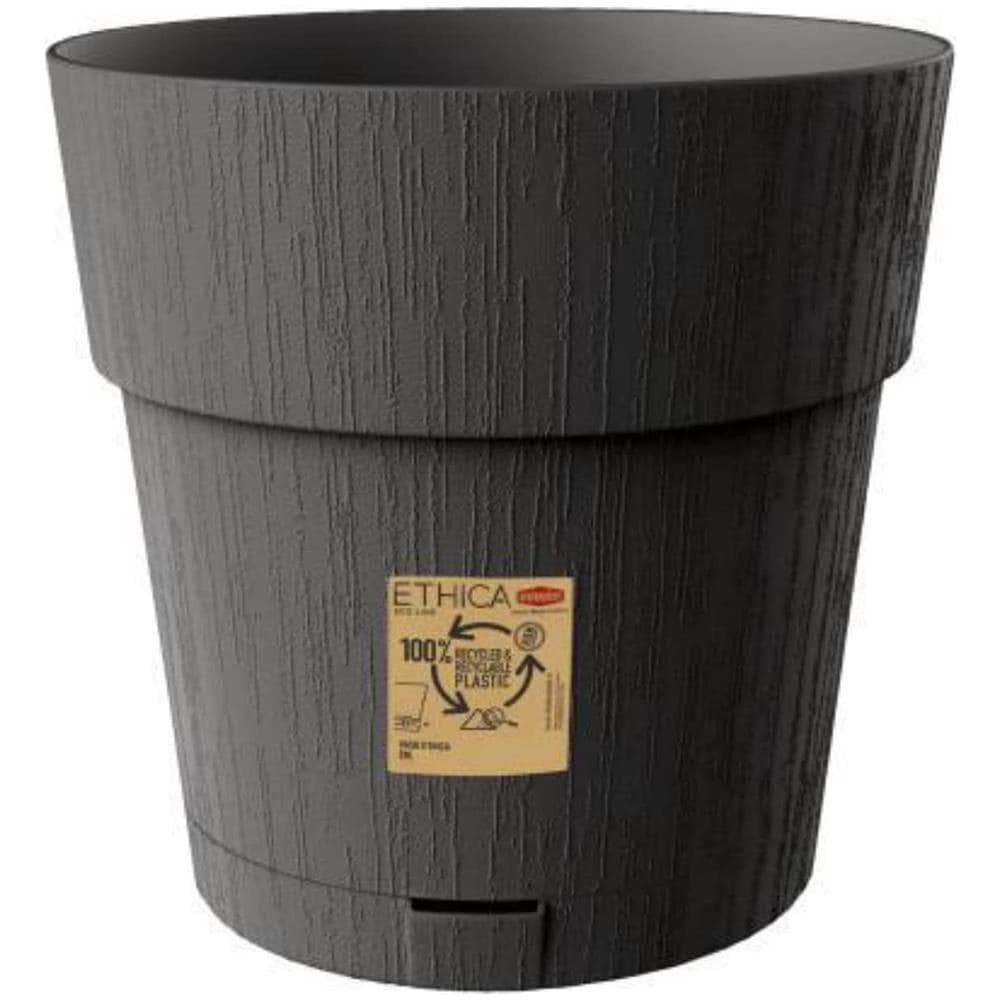 Vaso Fioriera Ethica Ø 15 Grafite, Con Riserva D'acqua - Foto 1