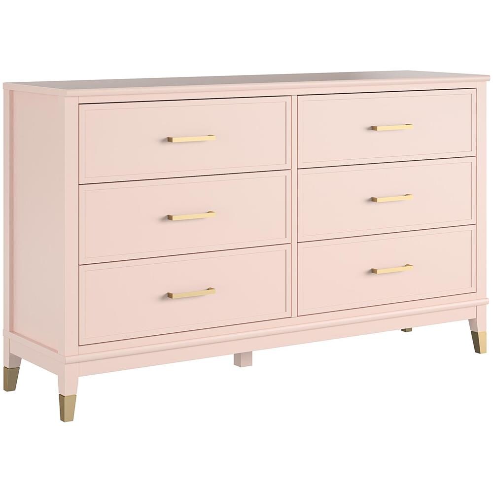 Westerleigh Comò Con 6 Cassetti In Mdf Rosa - Foto 2