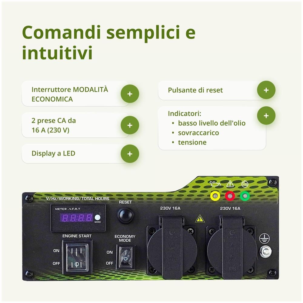 Generatore Inverter KSB 35i Tensione, V 230 Potenza massima, kW 3.5 - Foto 4
