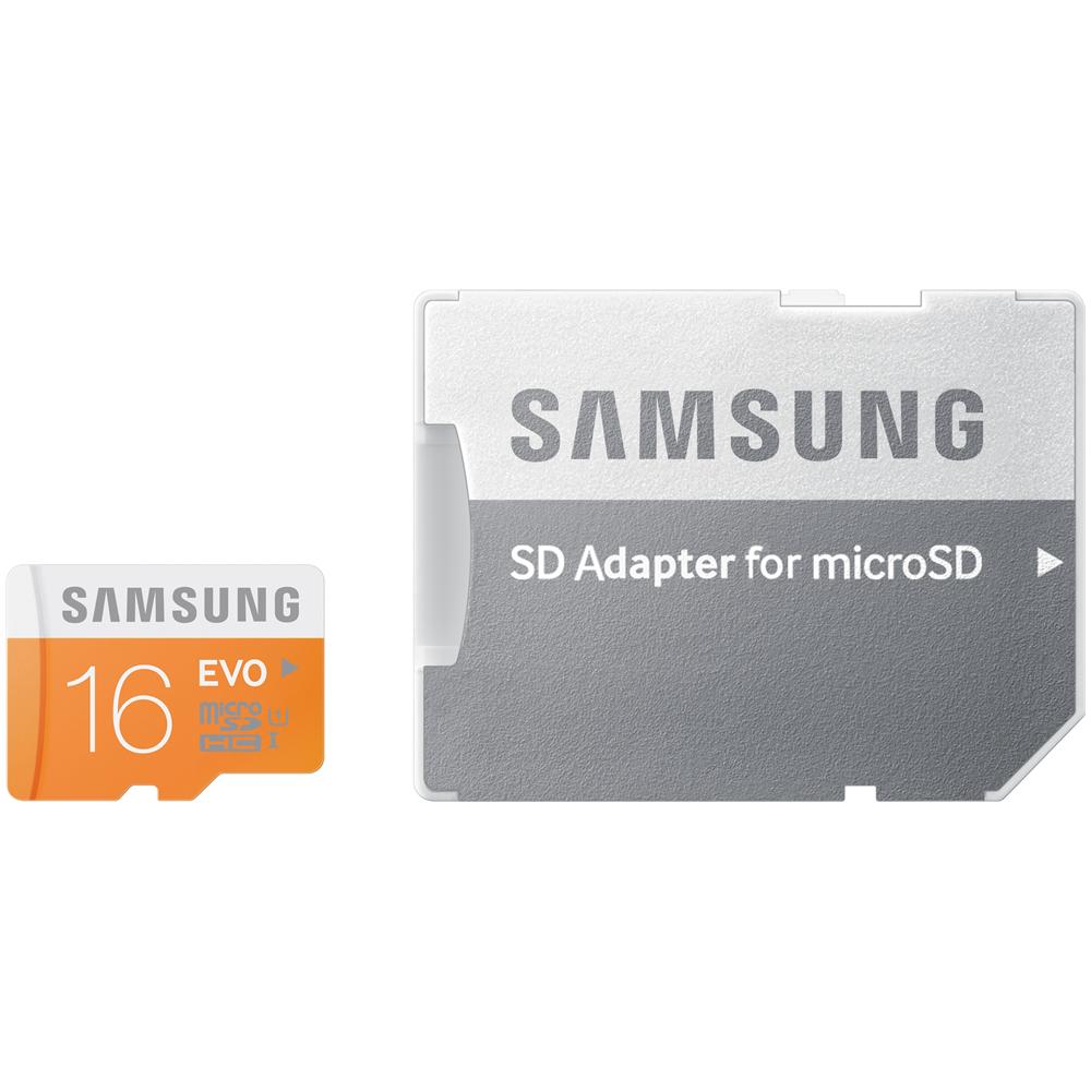 MB-MP16D MicroSDHC EVO 16 GB di capacità Classe 10 UHS1 fino a 48 MB / S di velocità, ideale per smartphone e tablet, Adattatore SD incluso - Foto 2