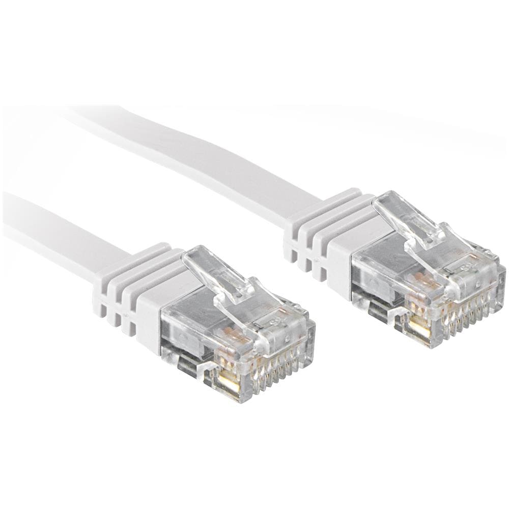 Cavo di Rete Flat U / UTP Cat6 Bianco 3m - Foto 3