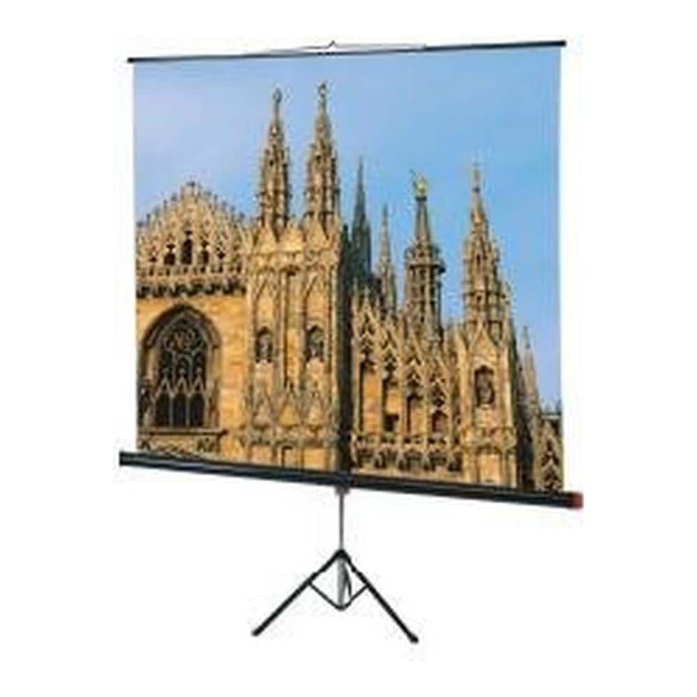 SCHERMO PROIEZIONE A CAVALLETTO 180x180cm 1:1 Tela Bianca Lentic. c / Tenditore Modello Junior - Foto 1