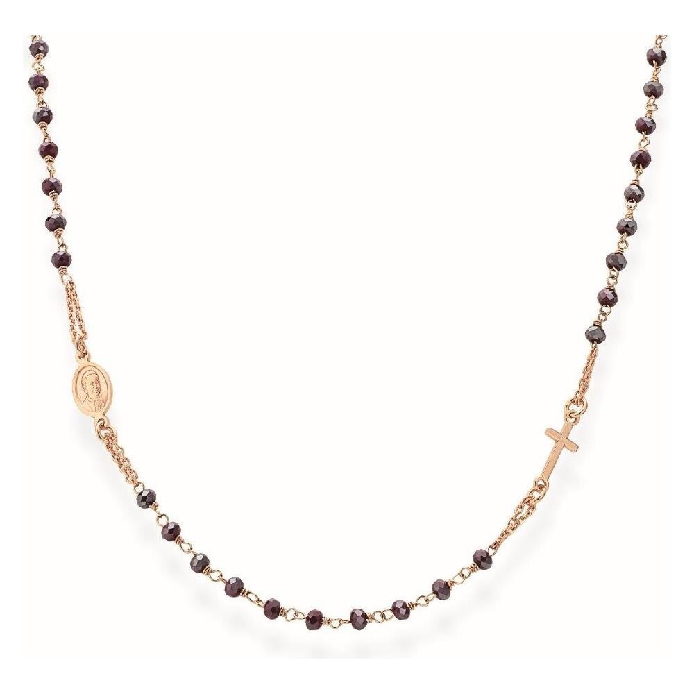 Collana In Argento 925 - Collezione Rosari - Colore Rosè - Misura Unica - Foto 1