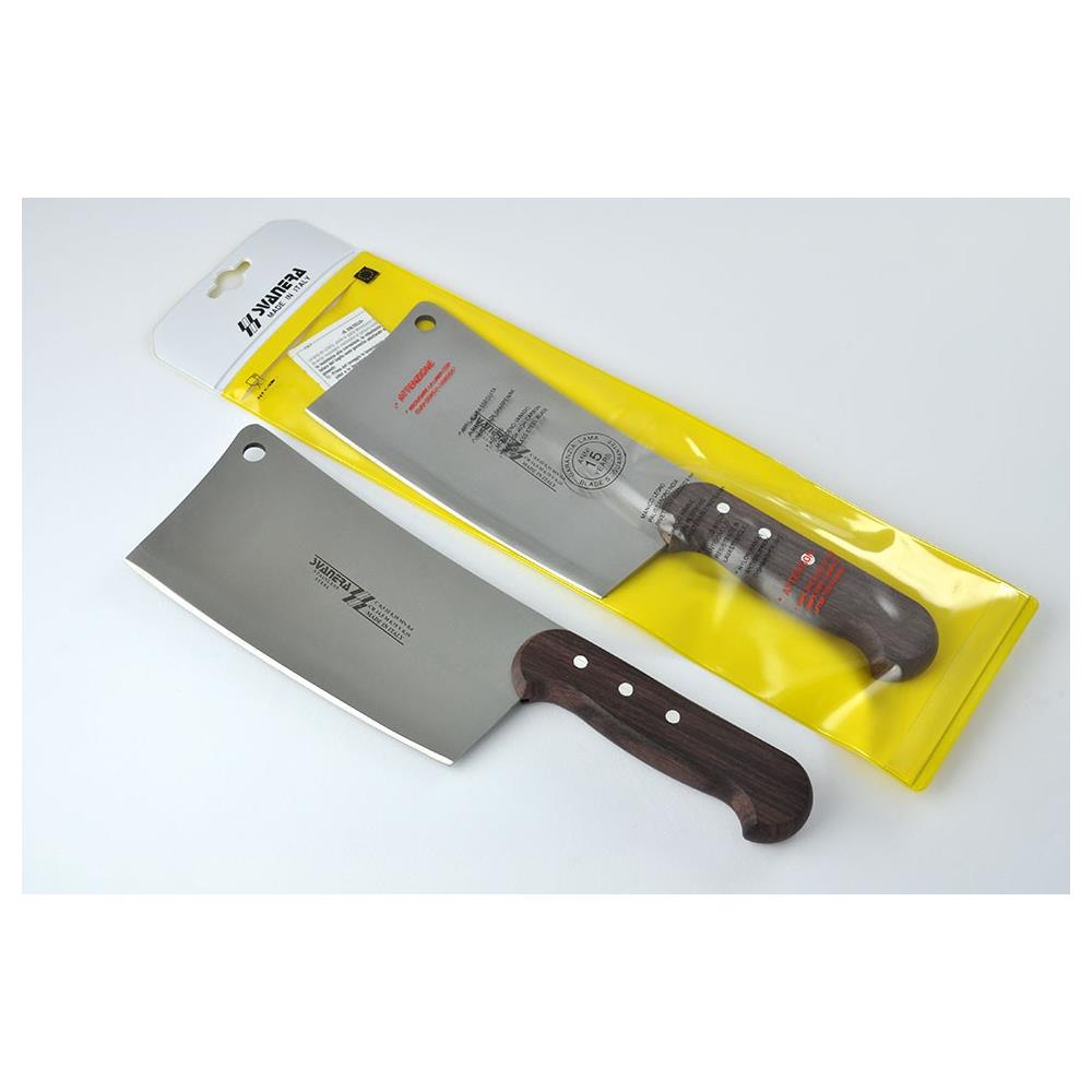 Coltello Mannara Mannaretta Manico In Legno - Plastica In Acciaio Inox 4 Mm Qualità Extra Made In Italy - 20 L - Foto 1