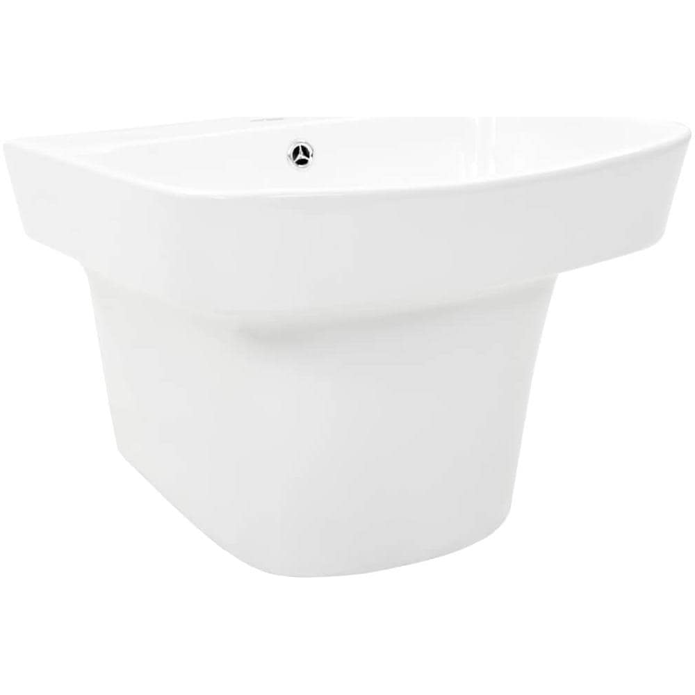 Lavabo A Parete In Ceramica Bianco 500x450x410 Mm - Foto 2
