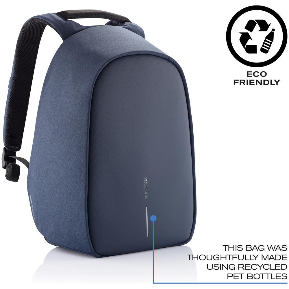 Bobby Hero Regular Zaino Antifurto Usb Blu Scuro (borsa Unisex)  - Foto 2