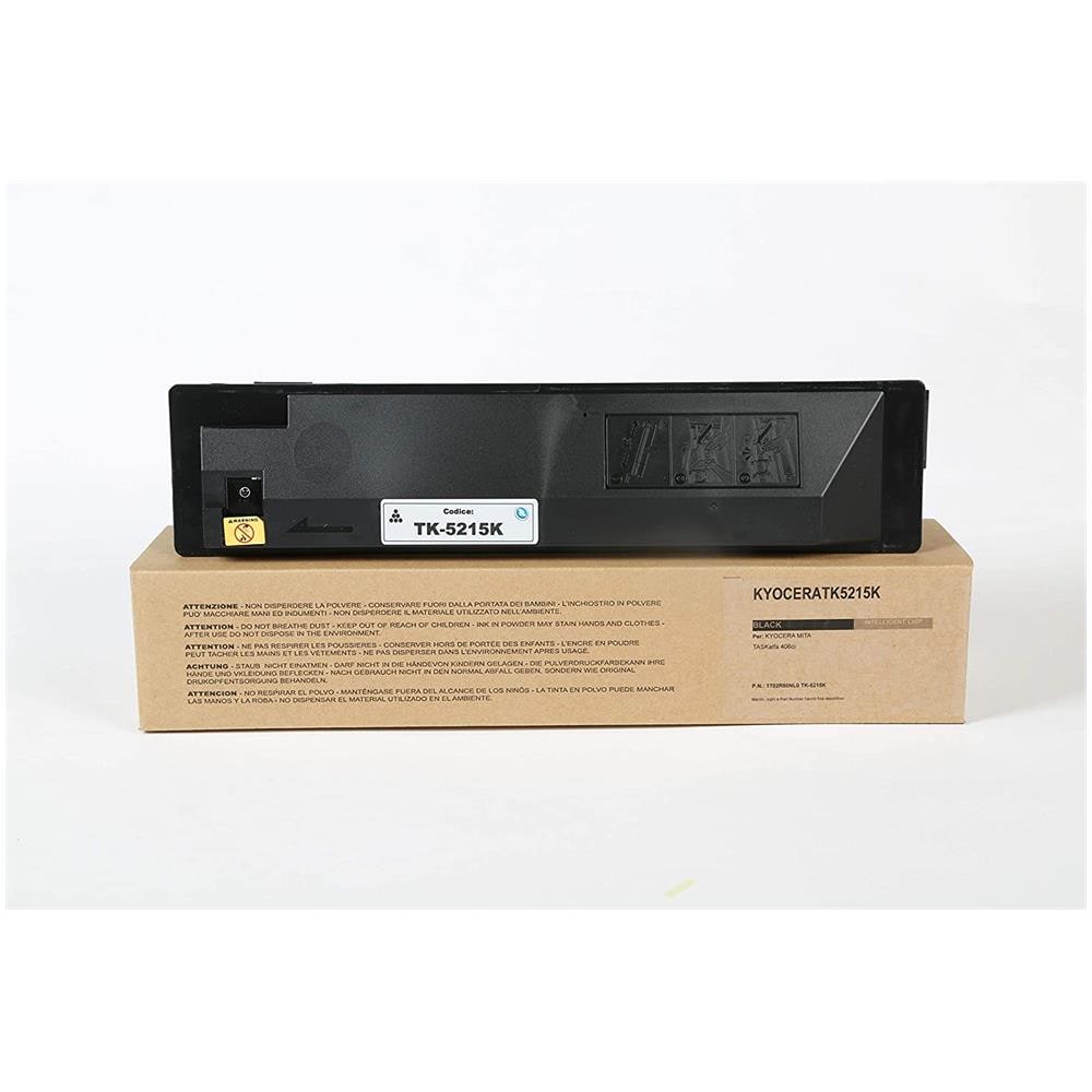 TONER COMPATIBILE - Kyocera Tk-5215k Nero 1t02r60nl0 Per Taskalfa 406ci Fornito Di Intelligent Chip Capacità 20000 Copie Made In Italy - Foto 1