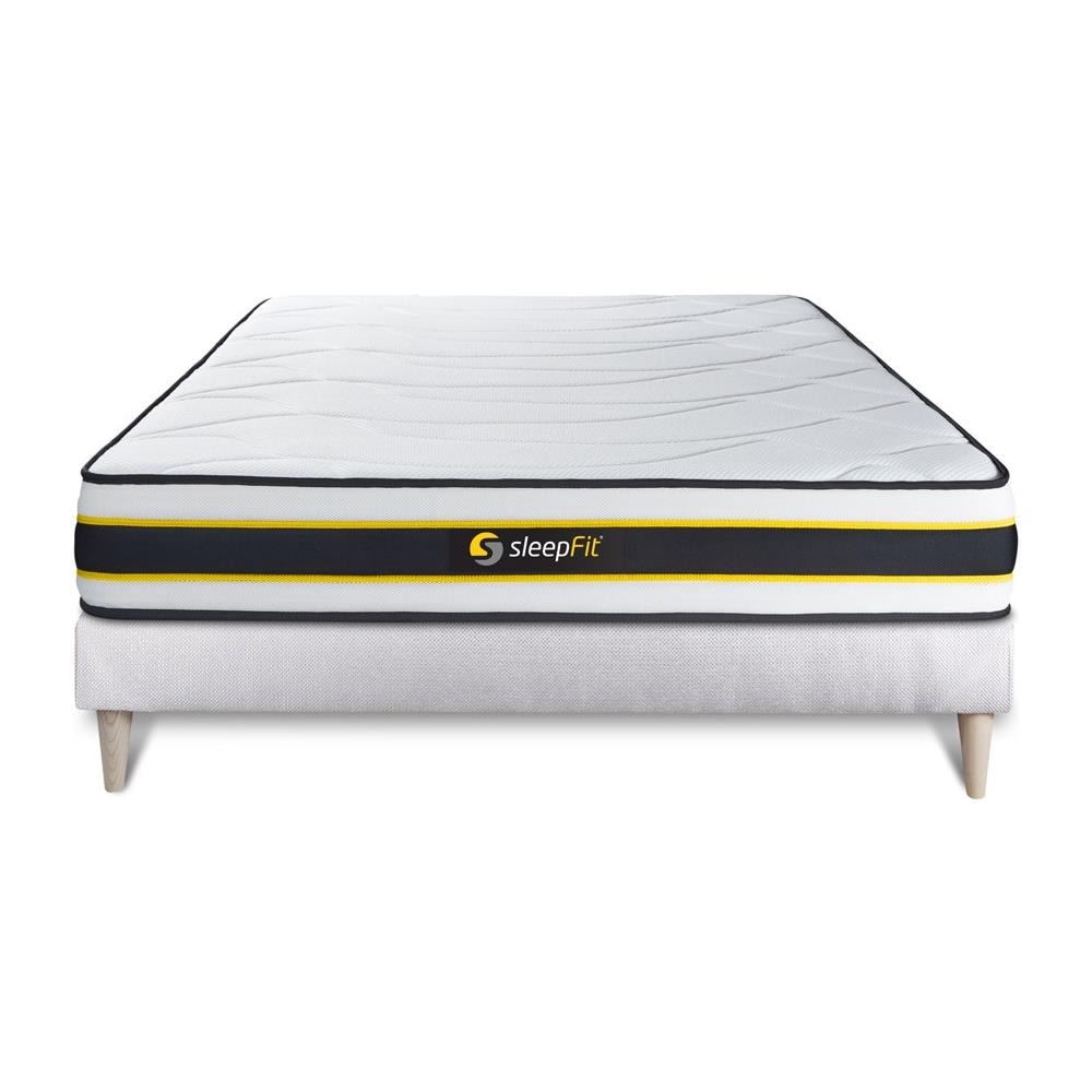 Kit Rete E Materasso Matrimoniale Flexy 160x190cm - Spessore : 22cm - Molle Insacchettate E Memory Foam - Rigido - Foto 1