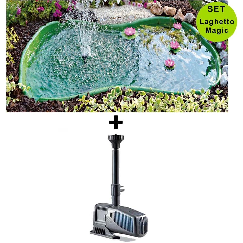 Set Risparmio Laghetto Per Giardino Bolsena Da 610 Lt + Pompa Syncra Pond 2.5 Laghetto Magic - Foto 1