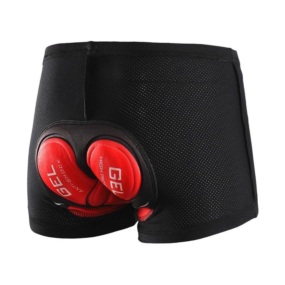 JUSTGREENBOX - Intimo Ciclismo Da Uomo Imbottito In Gel 3d Traspirante L  Rosso - ePRICE