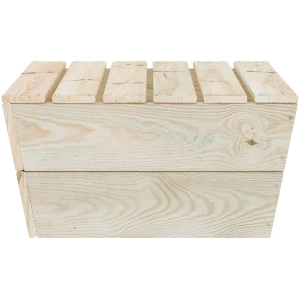 Tavolo da Giardino 60x60x30 cm in Legno di Abete Impregnato - Foto 3