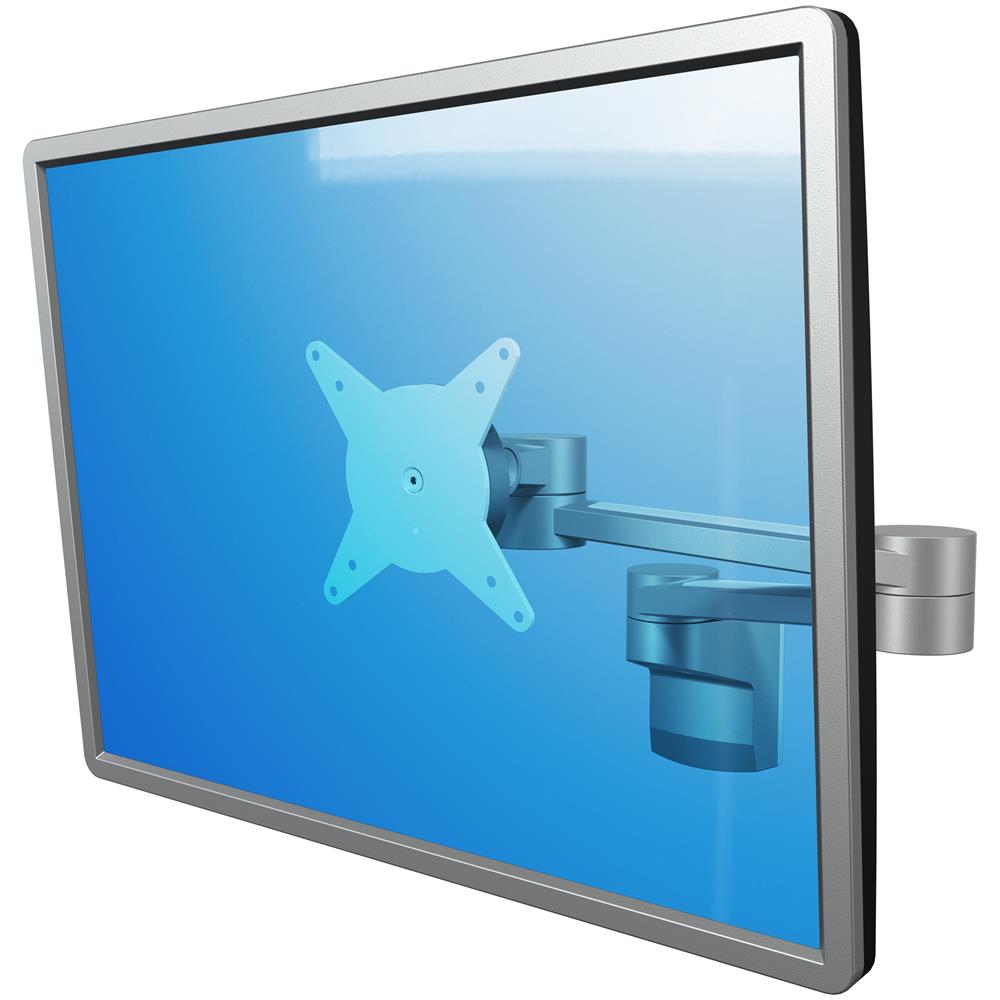 Viewlite Braccio Porta Monitor - Parete 222 Colore Argento / Bianco - Foto 4