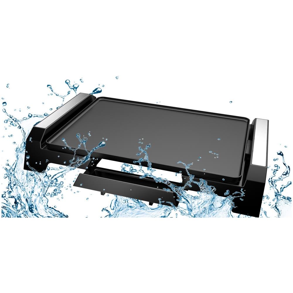 BK-P36 Griglia di contatto Da tavolo Elettrico 2000W Nero barbecue e bistecchiera - Foto 1