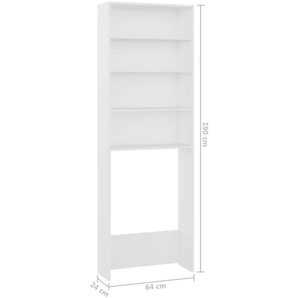 Mobile per Lavatrice Bianco 64x24x190 cm - Foto 8