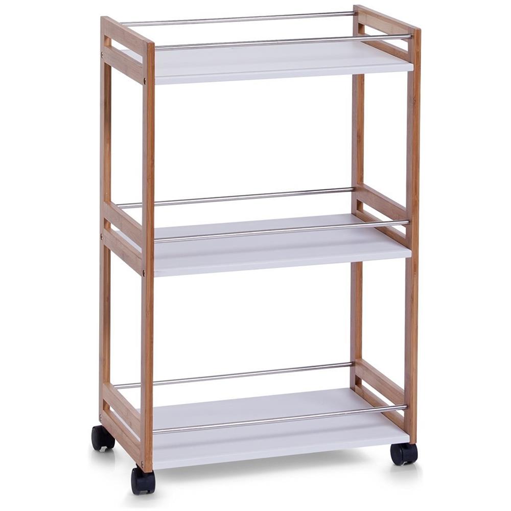 Carrello Bagno Bamboo, Libreria - 3 Livelli, - Foto 1