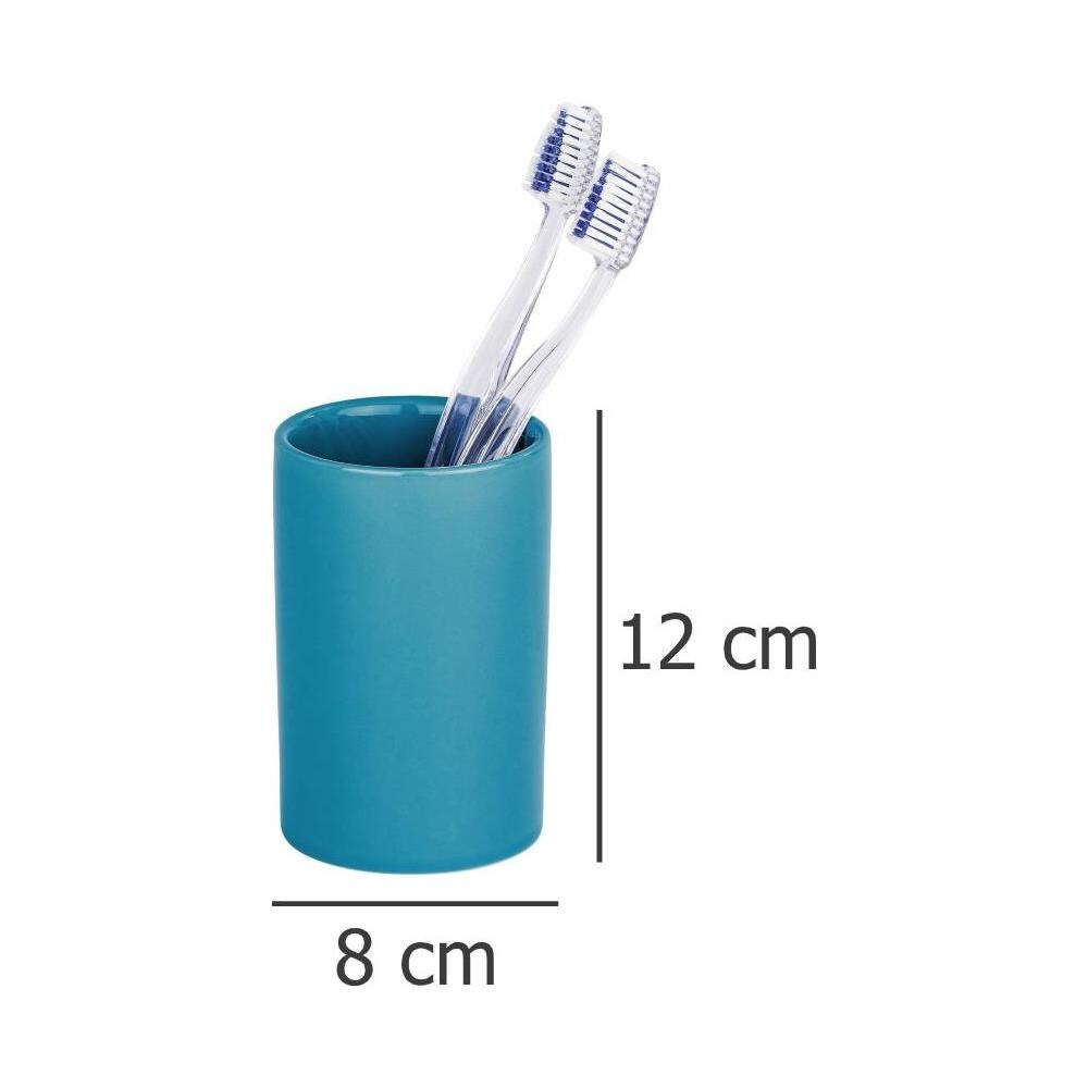 Contenitore Spazzolino Polaris, Ceramica Cromata, - Foto 6