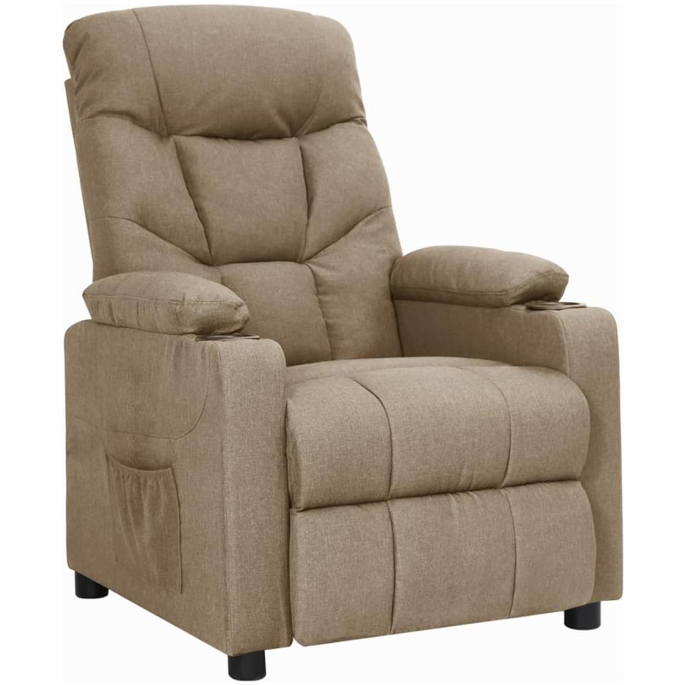 Poltrona Reclinabile Grigio Talpa In Tessuto - Foto 1