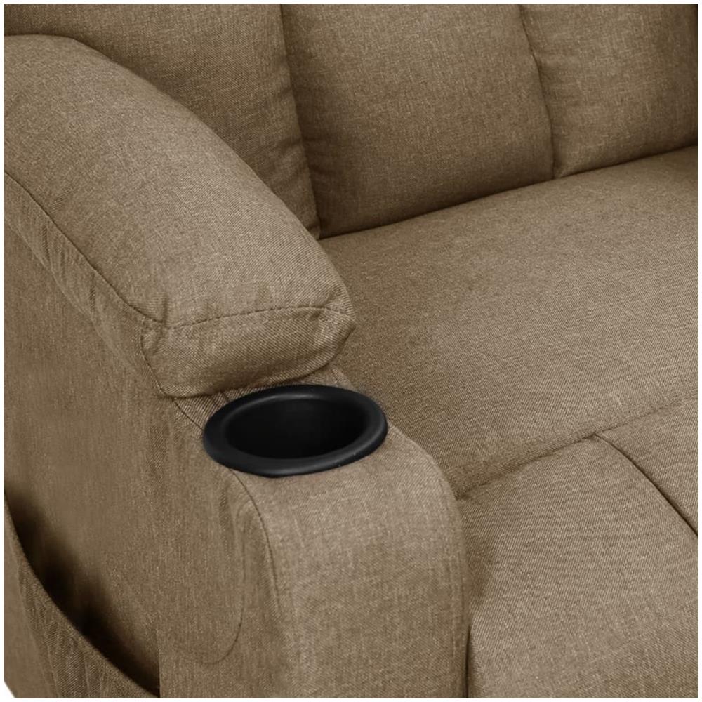 Poltrona Reclinabile Grigio Talpa In Tessuto - Foto 2