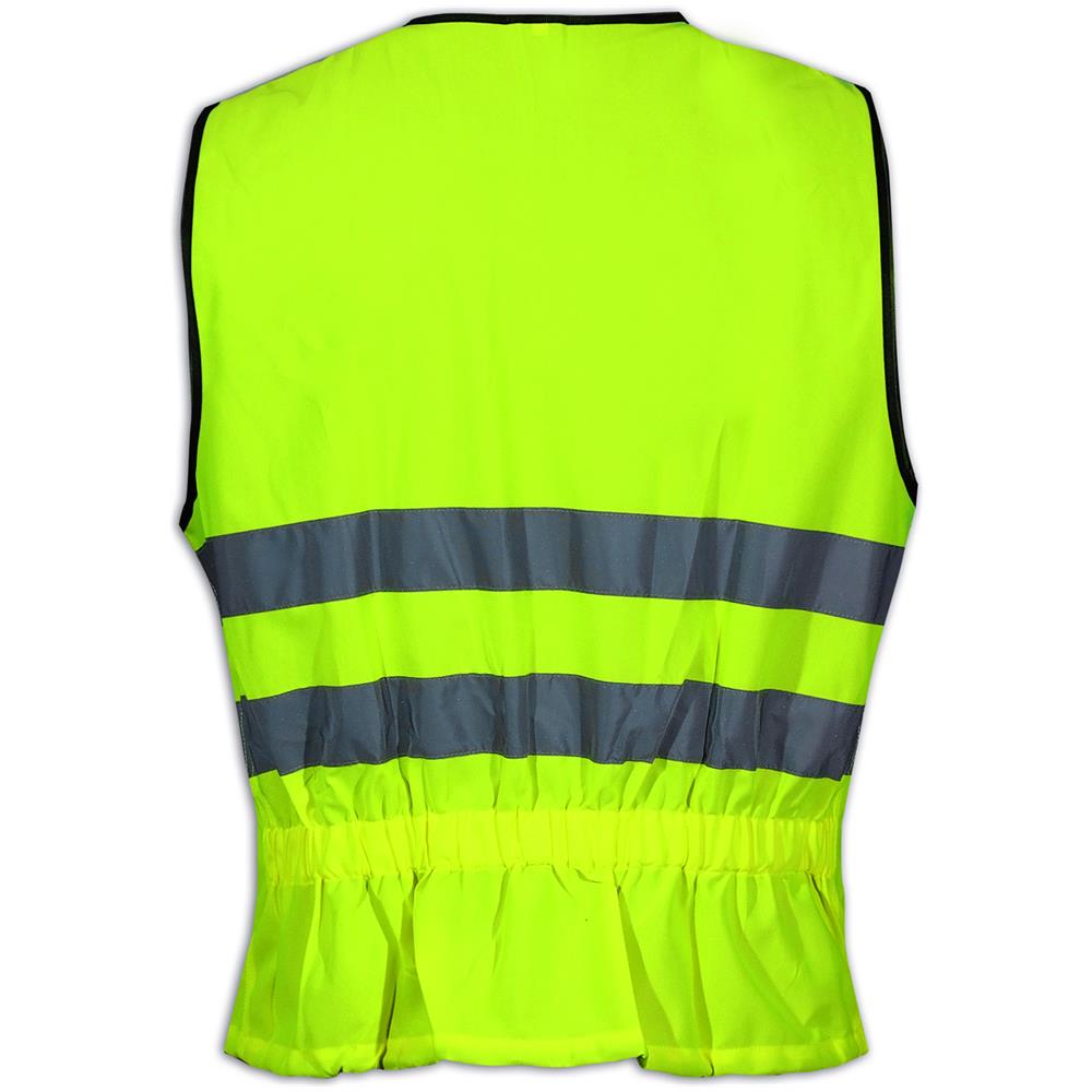 Gilet Alta Visibilita' Cartarinfrangnete Giallo Omologato Moto Auto Fluo S - Foto 2