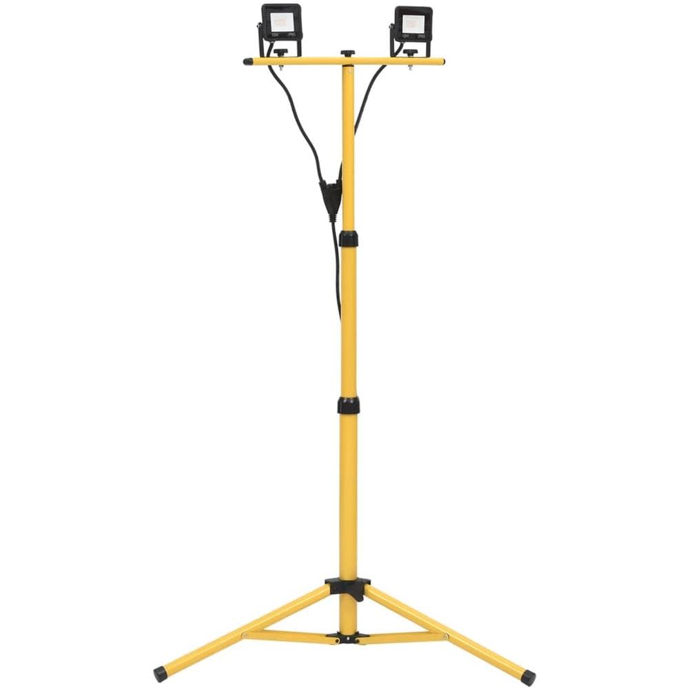Faretto A Led Con Treppiede 2x10 W Bianco Caldo - Foto 1
